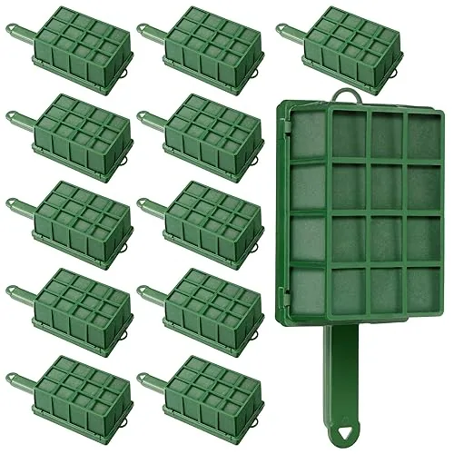 Floral Foam Cage Fresh Flower, 3.35 x 5.12 in, pack of 4, green