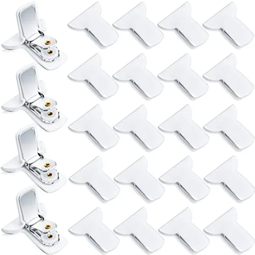 Padded Comforter Clips White Duvet, pack of 24, white