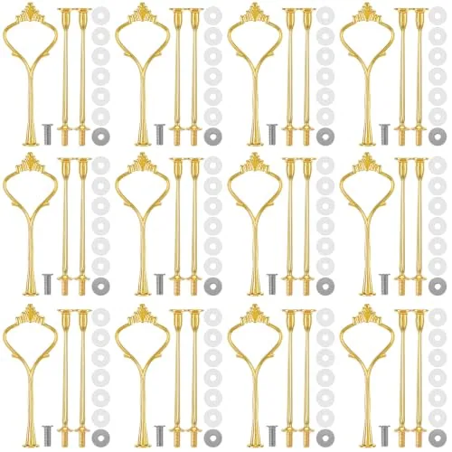 Tiered Tray Hardware Kit, pack of 12 sets, gold