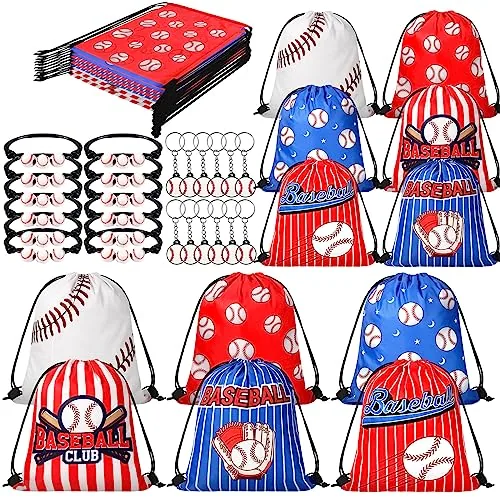 Sport Party Favors Drawstring Bags, pack of 36