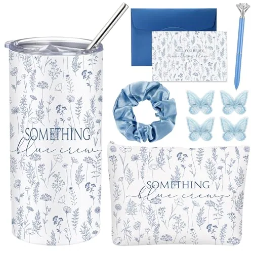 Something Blue Crew Bridesmaid Proposal, 14 oz, pack of 10, blue