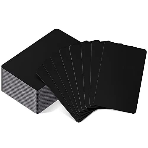 Business Cards Blank Metal Engraving, 0.8 mm, pack of 30
