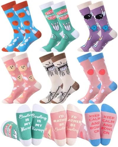 Funny Bowling Socks Sweet, 6 pairs