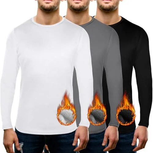 Thermal Shirt, pack of 3, black