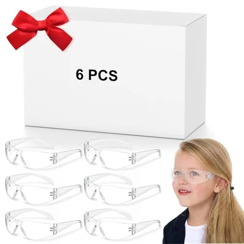 Safety Glasses Eye Protection Goggles, pack of 6