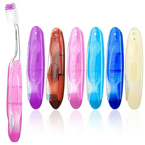 Travel Toothbrush Folding, pack of 6