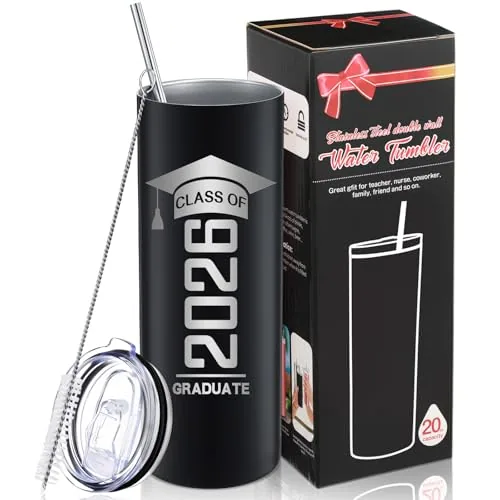 Class Graduate Travel Mug Inspirational, 20 oz, black