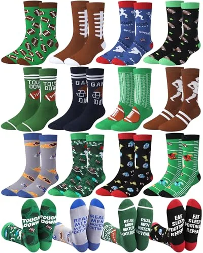 Fun Football Socks, 12 pairs