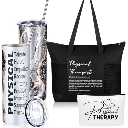 Physical Therapist Appreciation Stainless Steel, 20 oz, pack of 3, black
