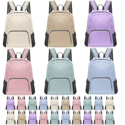 Backpacks School Colorful Bookbags, 17 in, pack of 48