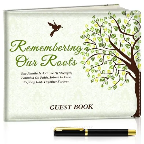 Family Reunion Party Guest Book, green