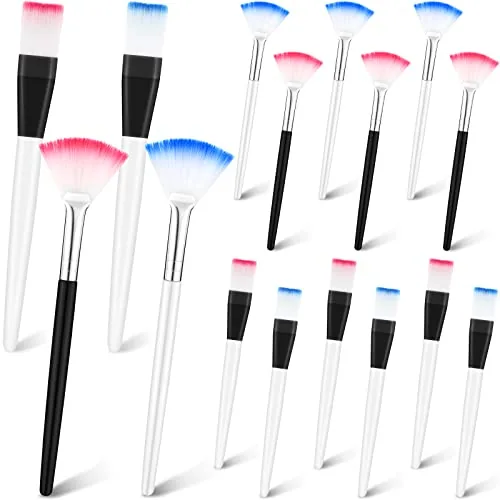 Face Mask Fan Brush Applicator, 5.5 in, pack of 16
