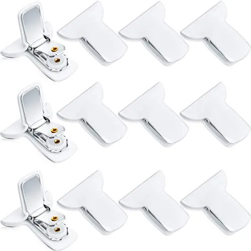 Padded Comforter Clips White Duvet, pack of 12, white