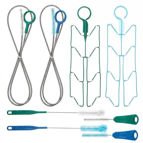 Reservoirs Hydration Bladder Cleaning Kit, 8 in, pack of 2 sets, blue