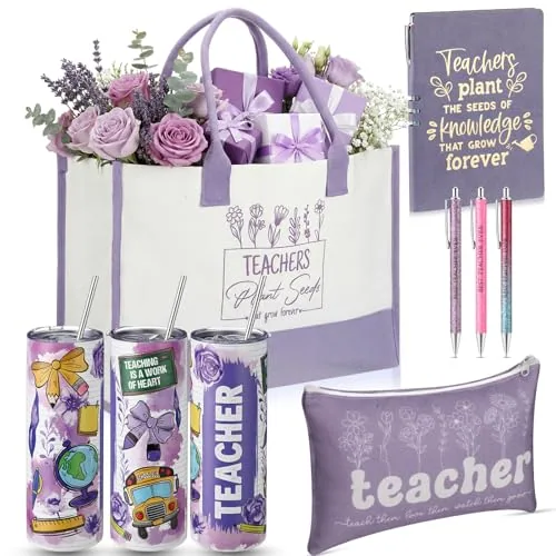 Teacher Appreciation, pack of 7, purple