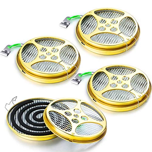 Sandalwood Coil Holder Portable Incense, pack of 4