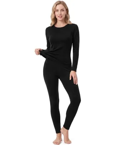 Thermal Underwear Cold Weather Long, black