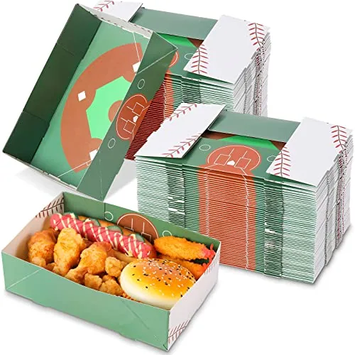 Baseball Paper Trays, pack of 100