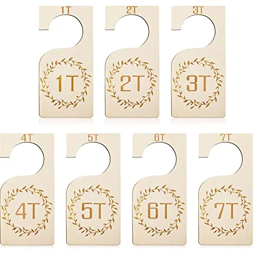 Baby Closet Dividers Wooden Clothes, pack of 7
