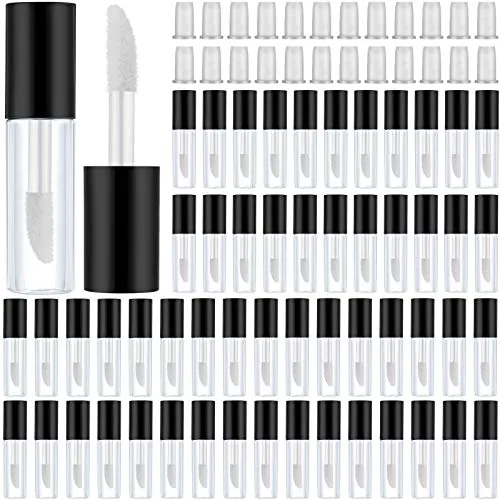 Mini Lip Gloss Tubes, 1.2ml, pack of 100, black
