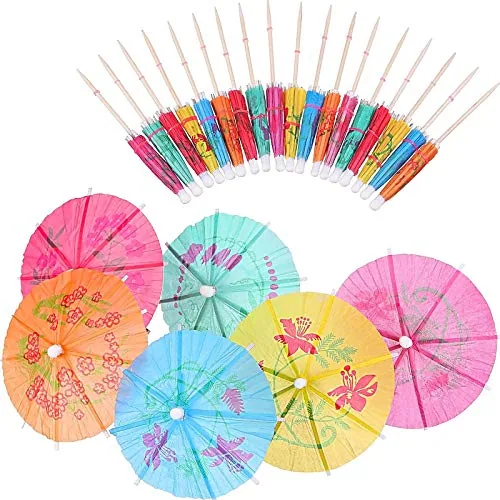 Drink Umbrellas Cocktail Picks, pack of 48