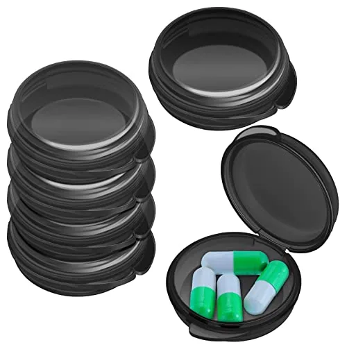 Small Pill Case Travel Container, pack of 6