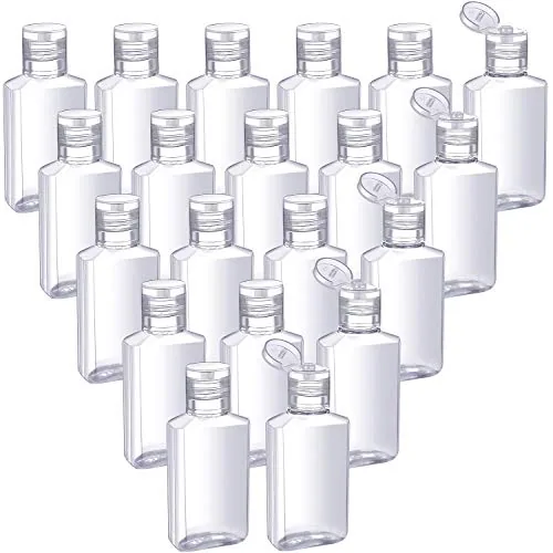 Clear Empty Travel Bottles Flip, 30 ml, pack of 50, clear