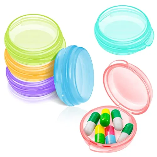 Small Pill Box Organizer Case, pack of 6