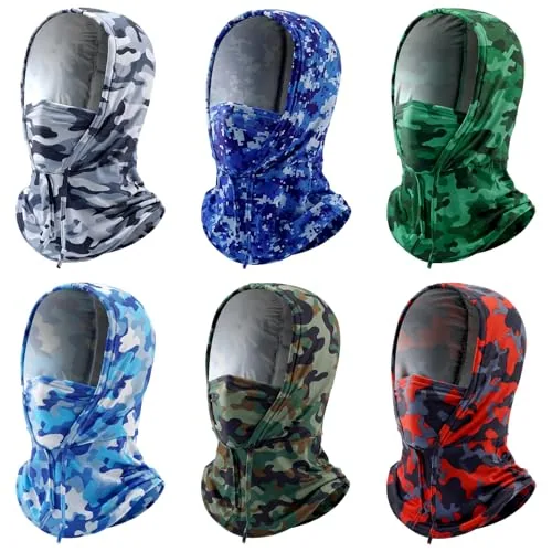 Summer Balaclava Uv Face Mask, pack of 6