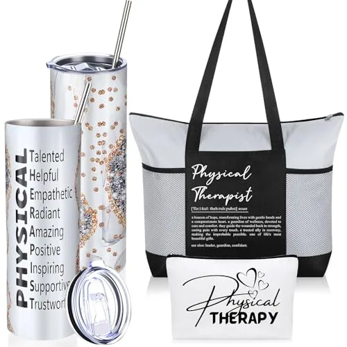 Physical Therapist Appreciation Stainless Steel, 20 oz, pack of 3, silver