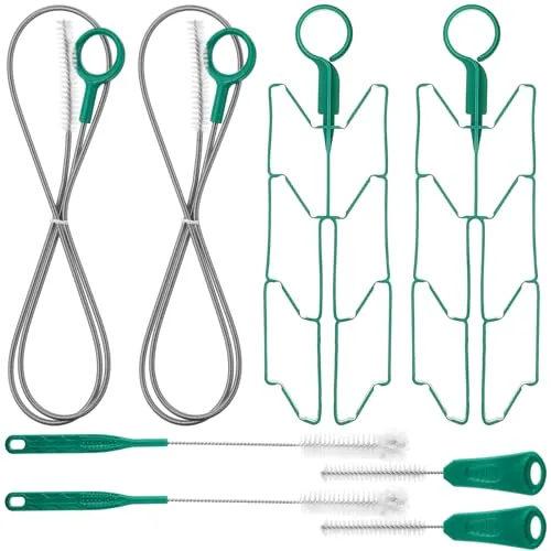 Reservoirs Hydration Bladder Cleaning Kit, 8 in, pack of 2 sets, green