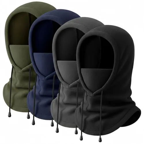 Winter Balaclava Ski Mask Fleece, pack of 4