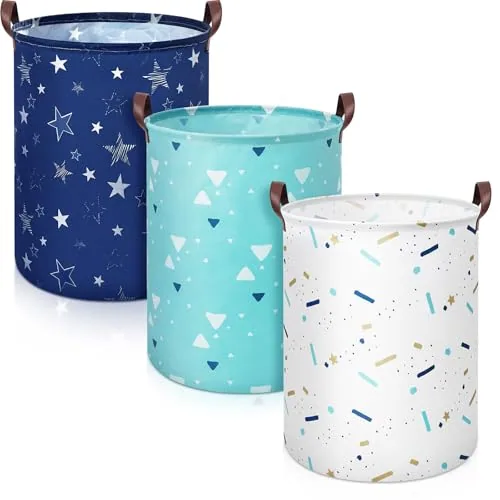 Large Laundry Hamper Collapsible Organizer, 20 x 16 in, pack of 3