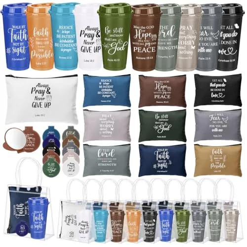 Christian Scripture Bible Verse Tumblers, 16oz, pack of 80