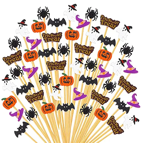 Halloween Toothpicks Cocktail Picks Pumpkin, pack of 100