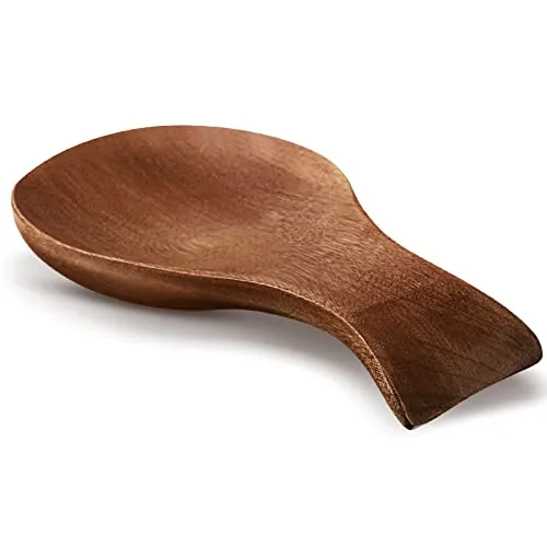 Acacia Wood Spoon Rest Kitchen, brown